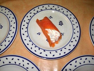 Cannellonis de saumon fumé au caviar